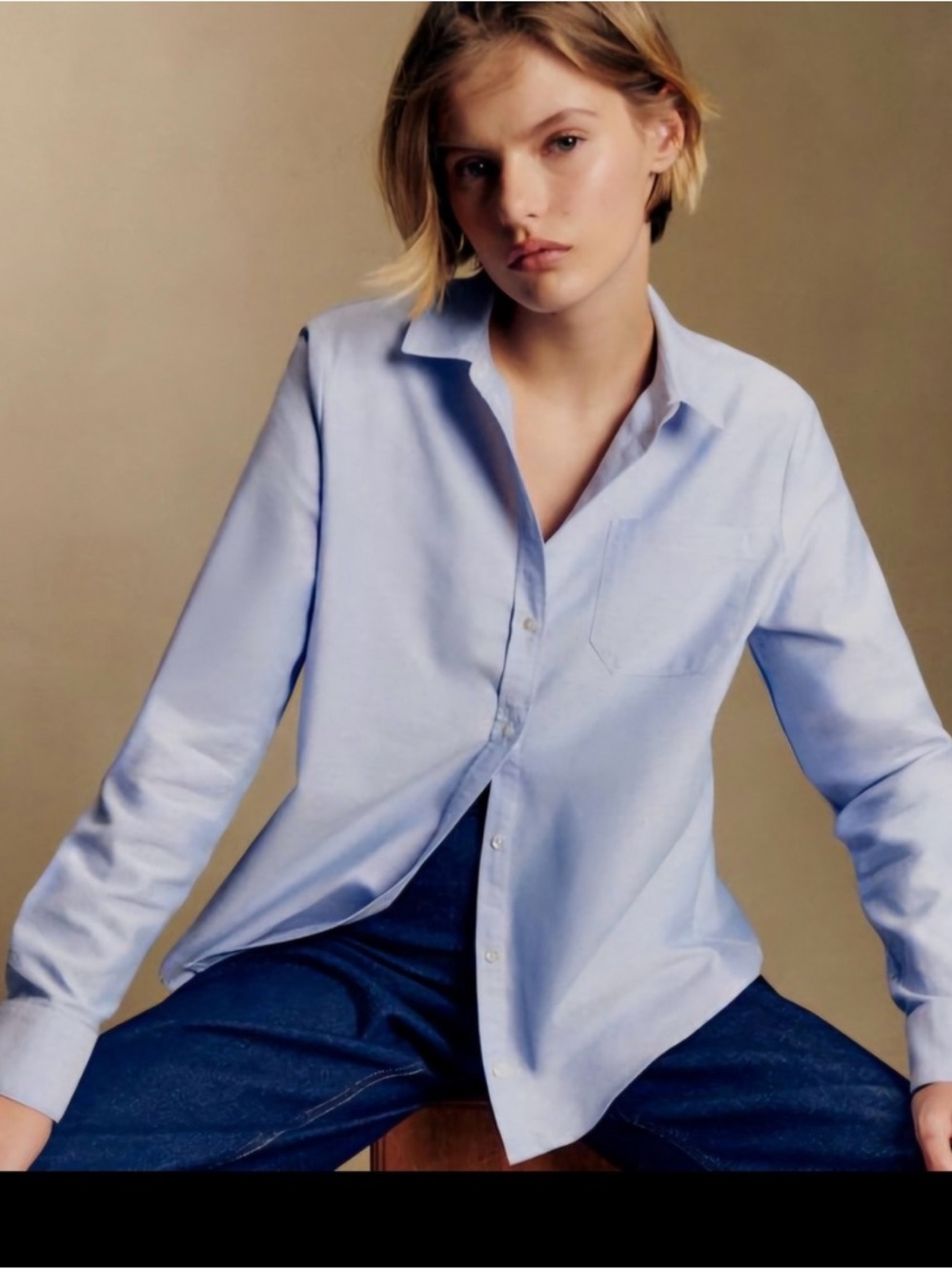 Sézane Tomboy EUC Button-Up Shirt perfect for casual or professional. 💙💙